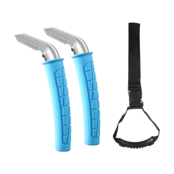 Manillar ergonómico multifunción para puerta de coche con asistencia para personas mayores 2x Azul con Correa