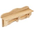 thumbnail image 4 of Estante de almacenamiento de madera en miniatura, accesorio a escala 1:12, modelo de minicasa para pared, 4 of 7