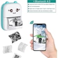 thumbnail image 2 of Portable Photo Printer, BT Wireless Instant Photo Printer Portable Thermal Photo Label Sticker Ticket for iOS/Android, 2 of 5