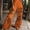 Orange-Red, variant on Wide Leg Pants for Women Boho Floral Palazzo Pants High Waist Bohemian Flowy Lounge Trousers White 4XL