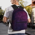 thumbnail image 6 of Vsdgher Black Dark Blue Purple Unisex Large Capacity Bookbag, Schoolbag, Casual Daypack for High School, College, Teens, Travel, Work, 6 of 6