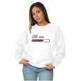 thumbnail image 5 of Romantic Geek Gamer Love Loading Cute Women Crewneck Sweatshirt Brisco Brands M, 5 of 6
