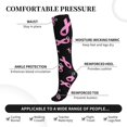 thumbnail image 2 of Sikiie Breast Cancer Awareness 1 Pairs Compression Socks for Men and Women 15-20 mmHg Running Support Socks, 2 of 7
