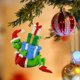 thumbnail image 5 of Colgante de árbol de Navidad estatuilla pequeña de monstruos verdes s para fiesta en casa, 5 of 9