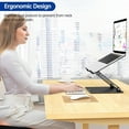 thumbnail image 2 of LS Aluminum Laptop Stand Ergonomic Adjustable Notebook Tablet Stand Riser Holder Computer Stand Compatible with Air Pro Dell HP Lenovo More Laptops (), 2 of 7