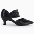 thumbnail image 2 of Ladies' low-heeled kitten-heeled pointed-toe sandals with a hollow-out design, elegant party and wedding shoes, 2 of 4