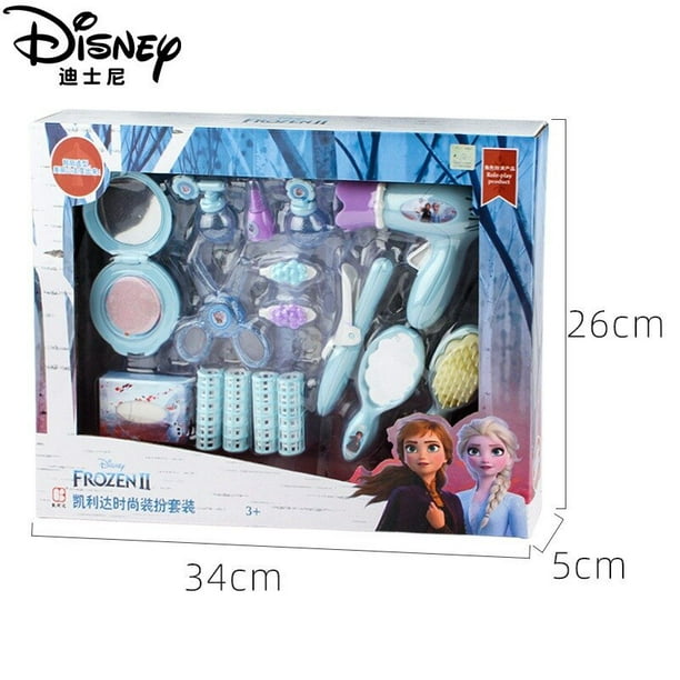 Disney Princesse Congelés 2 Elsa Anna Maquillage Ensemble de Beauté Enfants  Jouets Simulation Dressing pour Enfants Jouets de Mode pour Cadeau de Fille  
