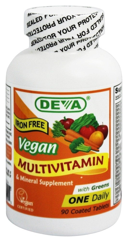 Deva Vegan Multivitamin & Mineral Iron Free 90 Tabs