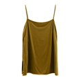 thumbnail image 4 of IWRICH Women's Tank Tops Built in Bra Spaghetti Strap Camisole Tops Summer Undershirts Tanks with Shelf Bras Going out Camis Yellow XL, 4 of 9