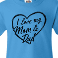 thumbnail image 4 of Inktastic I Love My Mom and Dad in Black Chalk Heart Youth T-Shirt, 4 of 5