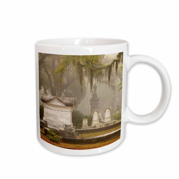 3drose, Georgia, Savannah. Tombstone in Bonaventure Cemetery - Us11 Jwl0198 - Joanne Wells, 15oz Mug