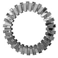 thumbnail image 4 of The Urban Port UPT-226277 32 in. Contemporary Floating Wall Mirror with Designer Frame, Silver, 4 of 5
