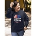 thumbnail image 2 of American Aunty Sweatshirt Women -Image by Shutterstock, Female x-Large, 2 of 4