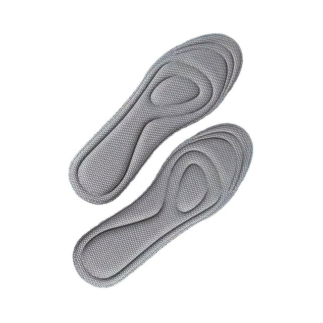Plantillas transpirables para zapatos, cómodas y suaves para uso diario. Gris