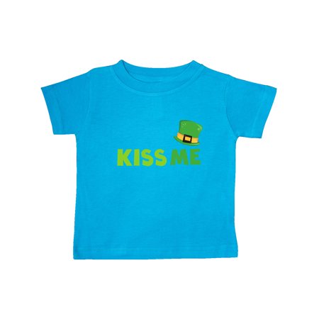 

Inktastic Saint Patrick s Day Kiss Me Green Top Hat Gift Baby Boy or Baby Girl T-Shirt