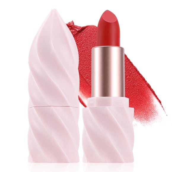 Lápiz labial BEUKING, nutritivo y mate, de larga duración, 3,5 ml (03rojo)