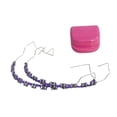 thumbnail image 3 of Accesorios de práctica de decoración temporal Cadena de tirantes de moda DIY Decorativo con violeta, 3 of 9