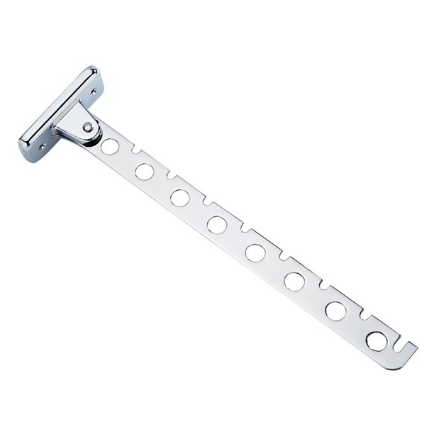 Bearachild Estante de gancho giratorio Perchero de ropa de acero inoxidable Estante de secado colgante plegable de pared para baño de hotel en Almacenamiento y organización del hogar