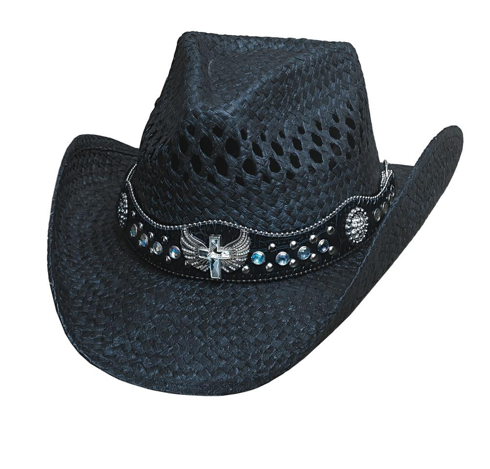 Bullhide Hats 2844Bl Run A Muck Collection Long Live Rock SM Black