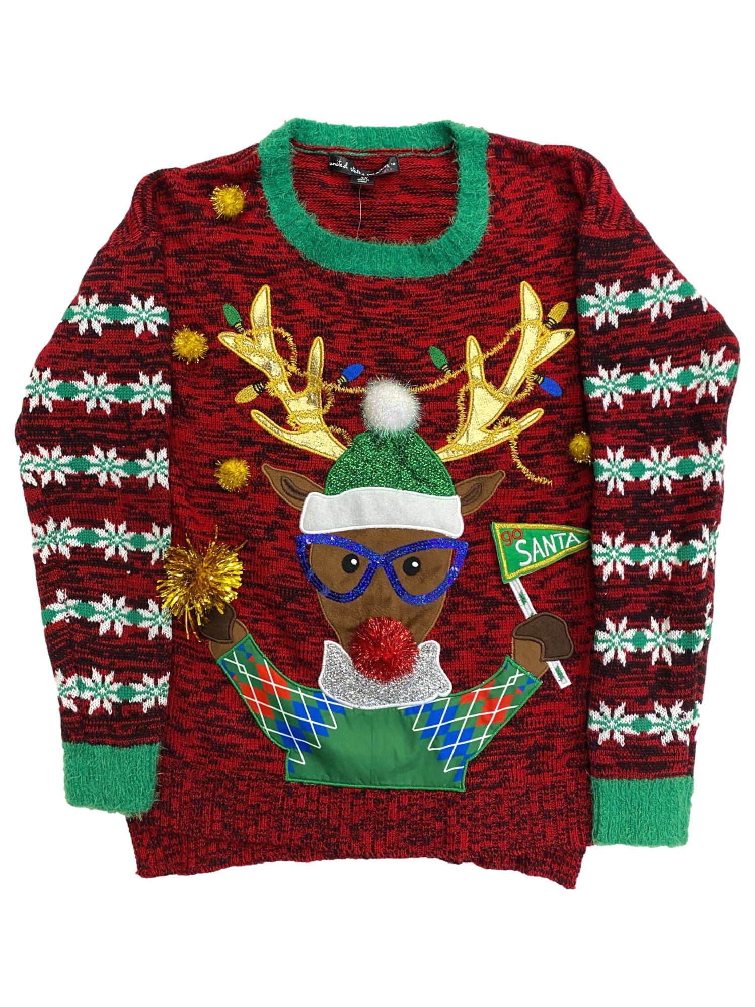 embellished holiday sweaters