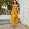 thumbnail image 3 of Mrs Fox's Dress Fashion Boho Beach Long Dresses Female Party Printed Maxi Dress, 3 of 9