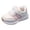 Pink, variant on WUANDIXFA Kids Barefoot Shoes Kids Shoes Fashion Sneakers for Girls Running Tennis Shoes Comfortable Lightweight Athletic Sneakers US 12,Silver