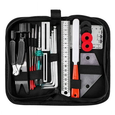 Guitar Cleaning and Maintenance Tool Set Guitar Three-In-One Stringer Leveling Ruler Fret Grinding Set