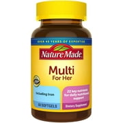 Nature Made Women's Multivitamin Softgels, 60 Count for Daily Nutritional Support (2 Day Delivery)