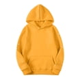 thumbnail image 2 of Jsaierl Rhinestones Hoodies for Women Loose Fit Solid Color Hooded Sweatshirt Fashion Sweater Workout Long Sleeve Tops Fall Fashion S-2XL, 2 of 6