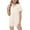 Beige, variant on Zecgelong Girls Pajamas Set Soft Satin Lightweight Silk Button-Down Top with Shorts 2 Piece Pajamas Age 2-3 Years
