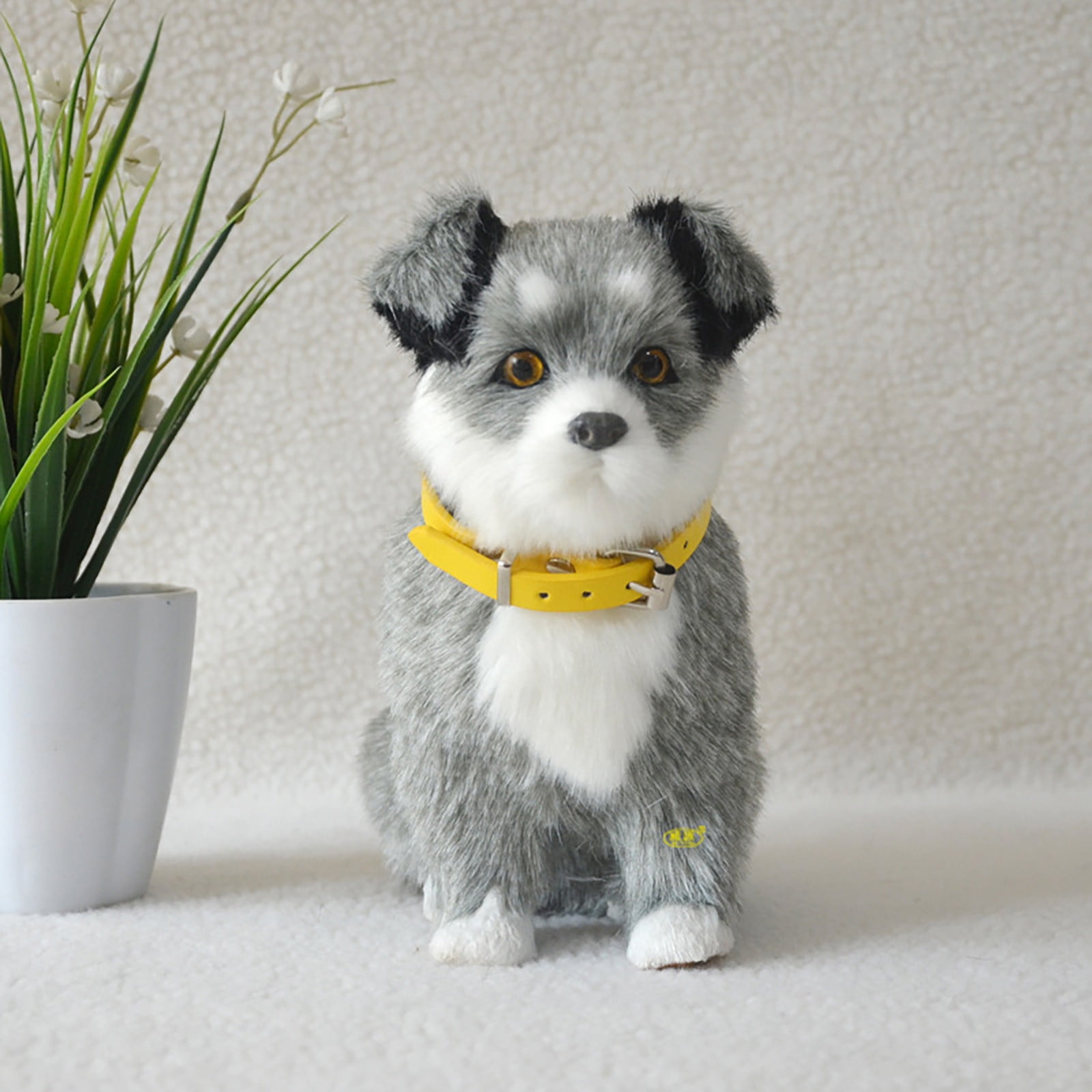 Interactive Simulation Dog-Realistic Puppy Electronic Toy Dog with Barking- Robotic Pet Toy Present Gift for Toddler Girls Boys