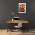 thumbnail image 3 of Anonymous 24x32 White Modern Wood Framed Museum Art Print Titled - KREUZTRAGENDER CHRISTUS, 3 of 4