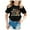 Black, variant on Girls Back To School Clothes Athletic Fit Breathable Round Neck 1/4 Sleeve Hello First/second/third Grade Tshirt Back To School Tees Tops