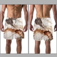 thumbnail image 3 of luoweisi Men's Beach Shorts Quick Dry Swim Trunks with Mesh Lining Marble Texture 2XL, 3 of 5