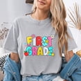 thumbnail image 4 of Jollimate First Grade Shirt, Retro Back to School T Shirt, Cute 1st Grade Teacher Graphic Tee, 4 of 6