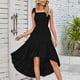thumbnail image 4 of Robe À Enfiler Vestido de mujer A-Line Vestido sin mangas con cuello cuadrado Maxi para cóctel (Negro M) Ygjytge para Mujer Negro T S, 4 of 7