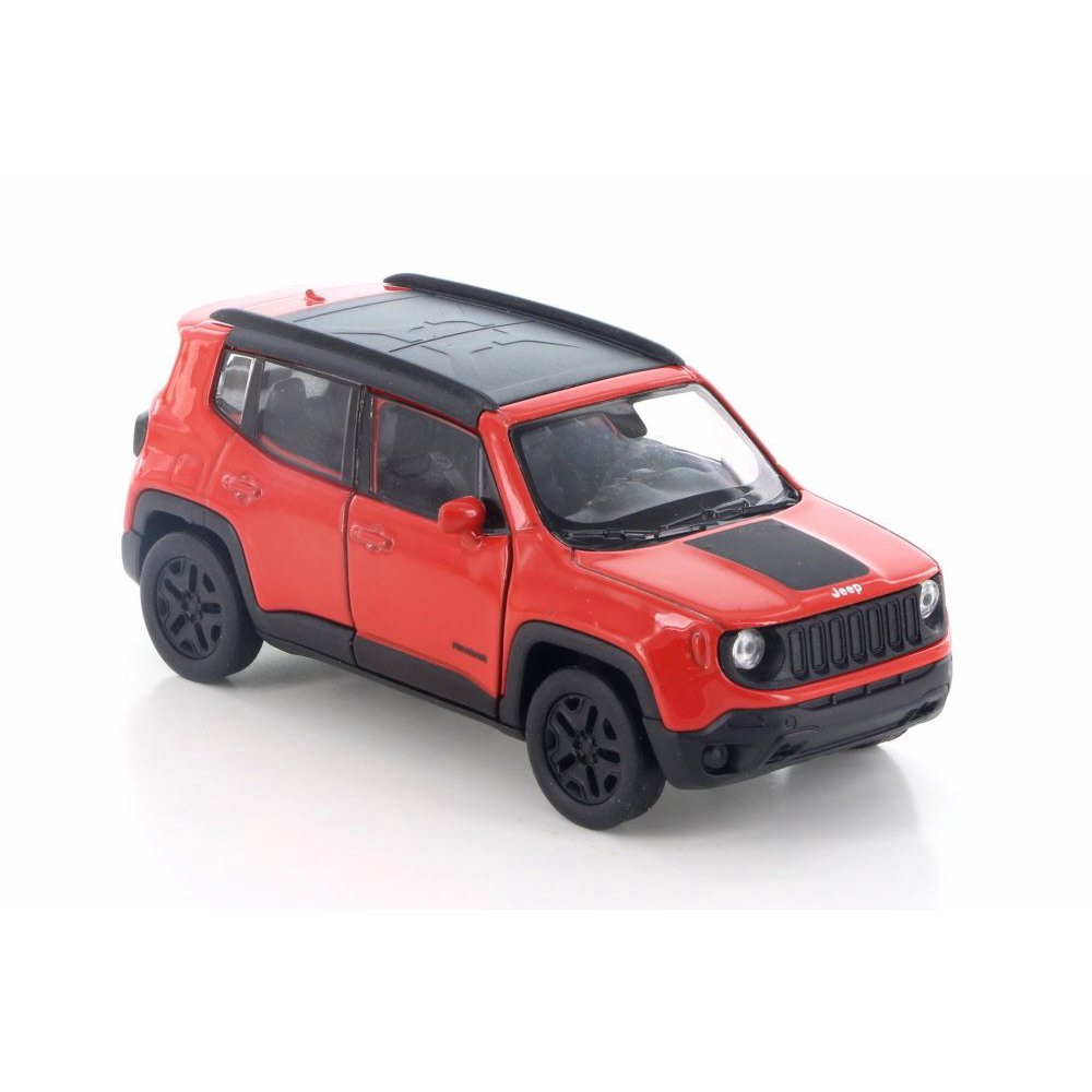 2017 Jeep Renegade Trailhawk, Red w/ Black Welly 43736D 4.5