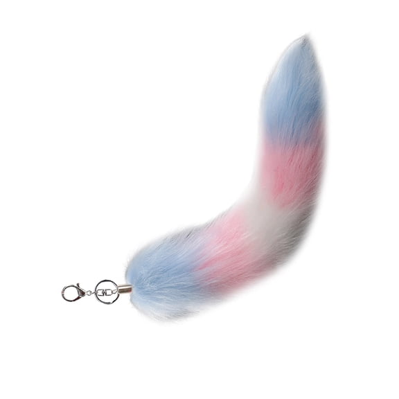Foxes Tail Keychain Soft Furry Tail Bag Keychain Handbag Hook Pendant Charm Hangings Keyring Gifts for Women