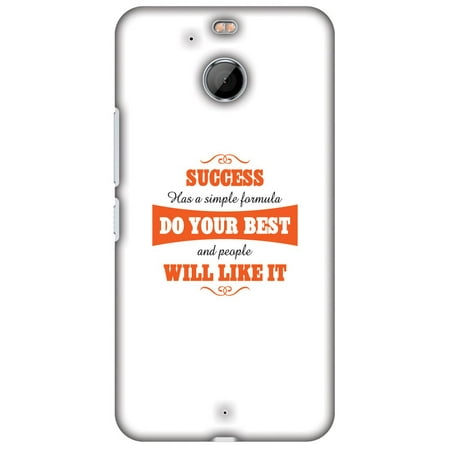 HTC Bolt Case, HTC 10 Evo Case - Success Do Your Best, Hard Plastic Back Cover. Slim Profile Cute Printed Designer Snap on Case with Screen Cleaning (Best 5 Htp On Market)