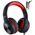 thumbnail image 1 of Nabevi Auriculares para niños para la escuela, Auriculares para niños con micrófono, función de compartir, límite de volumen seguro de 85 dB/94 dB, sonido HD, auriculares para niños para la escuela, e, 1 of 5