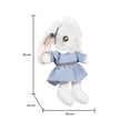 thumbnail image 3 of Conejo De Peluche Suave Con Vestido Azul Rabbit Bunny, 3 of 5