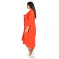 thumbnail image 2 of Vestido escote moño Roman Fashion Talla Extra 1054 Naranja 40, 2 of 7