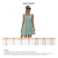 thumbnail image 5 of Vestido Color Puro Sin Mangas Vestido De Verano Bolsillo Cuello Cuadrado Con Botones Vestido Casual De Una Pieza Para El Verano, 5 of 5