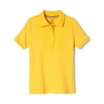 thumbnail image 5 of French Toast Girls School Uniform Short Sleeve Picot Collar Interlock Polo Shirt, 5 of 13