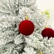 thumbnail image 3 of Adornos de Velvet Christmas Balls 30 Piezas | Bolas decorativas colgantes de plástico para árboles flocados | Textura multidimensional | Terciopelo de espuma duradero | Cuerda metálica fácil, 3 of 9