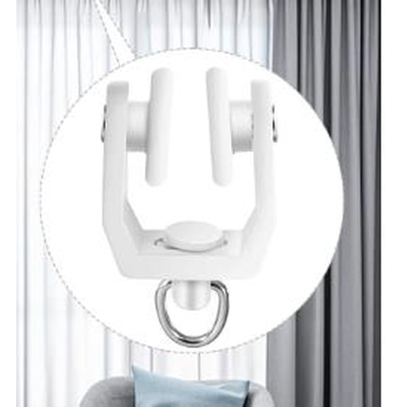 Shisuyan Home Room Dividers Curtain Track Runners White 20Pcs 0.8X0.7X0.5In
