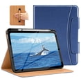 thumbnail image 1 of Funda MoKo para iPad de 11 pulgadas (2025/2022) con soporte para lápices, color azul marino, 1 of 8