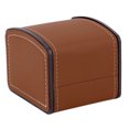 thumbnail image 2 of Trayknick Watch Box Portable Exquisite Faux Leather Watch Protective Box Organizer for Home Brown, 2 of 13