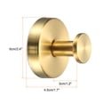 thumbnail image 2 of 2pcs Ganchos de Ventosa, Ganchos Reutilizables para Toallas, Gancho de Ducha Sin Perforación para Ventana de Baño de Vidrio Dorado, 2 of 6