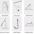 thumbnail image 3 of Purple Static Elastic Stretch Band for Yoga & Home Fitness - Multi-Loop Design for Customizable Therapeutic Stretching, Secure Easy-Grip Handles, Portable Pre/Post-Workout Flexibility Trainer,, 3 of 5